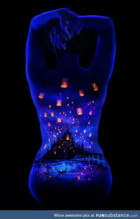 Ultraviolet body painting