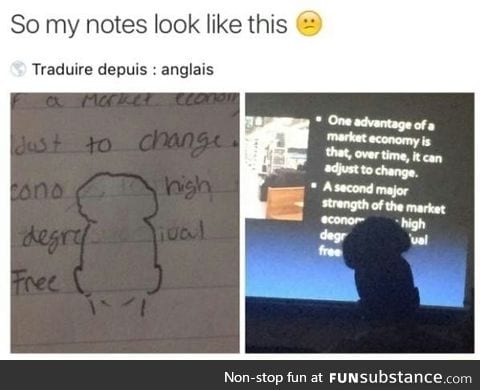 Good at copying notes