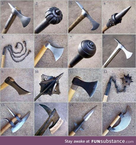 Take these medieval weapons to fight zombies