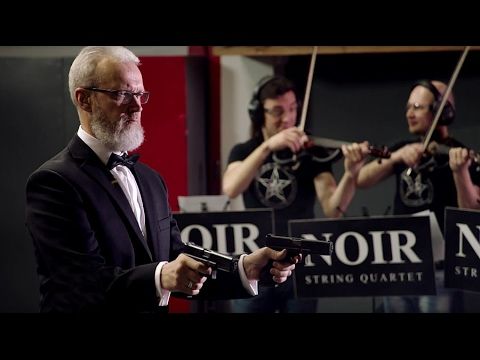 Russian shooter performs classical music with dual Glocks