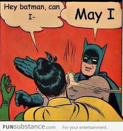 Batman can't stand grammar mistakes