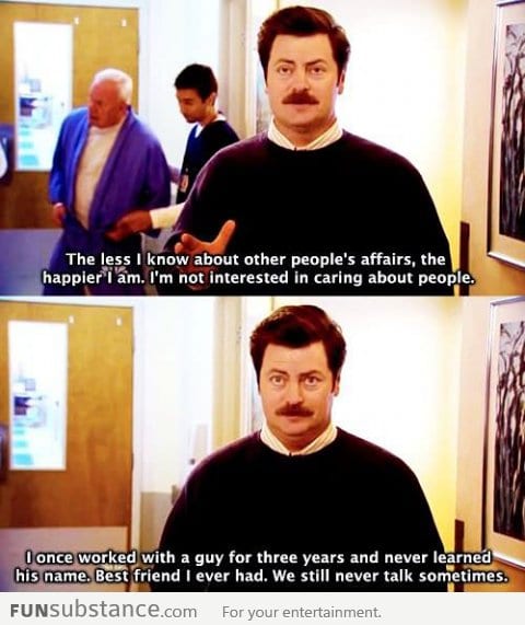 Classic Ron Swanson