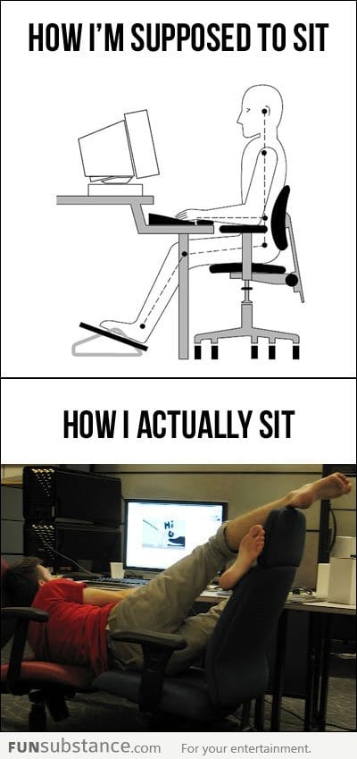 How I sit