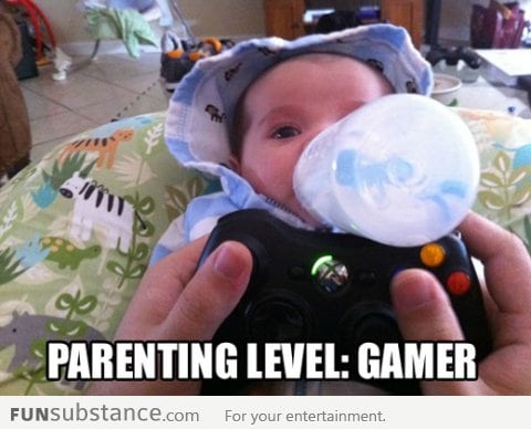 Fatherhood + Xbox controller = everybody wins