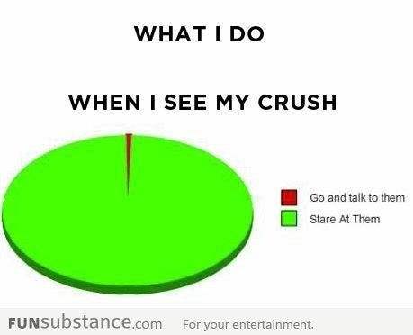 What I do when I see my crush