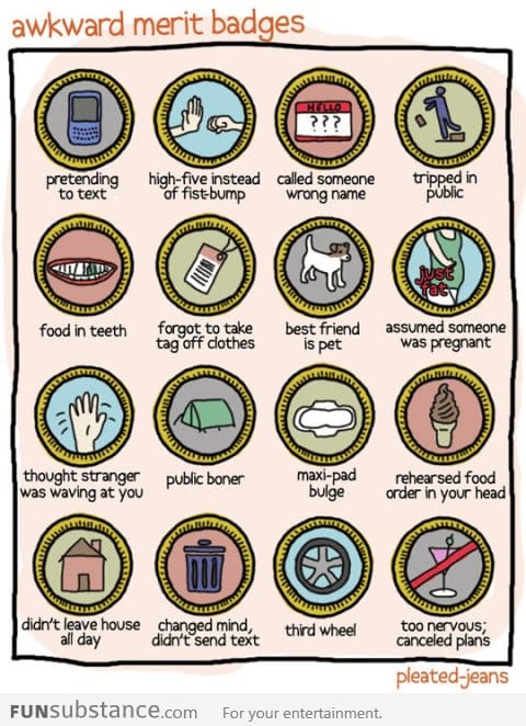 Awkward Merit Badges