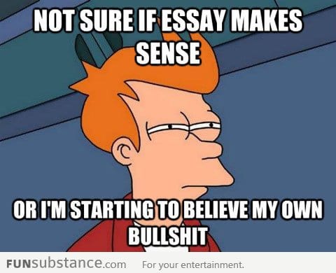 When I write an essay