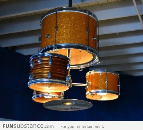 Drum kit chandelier