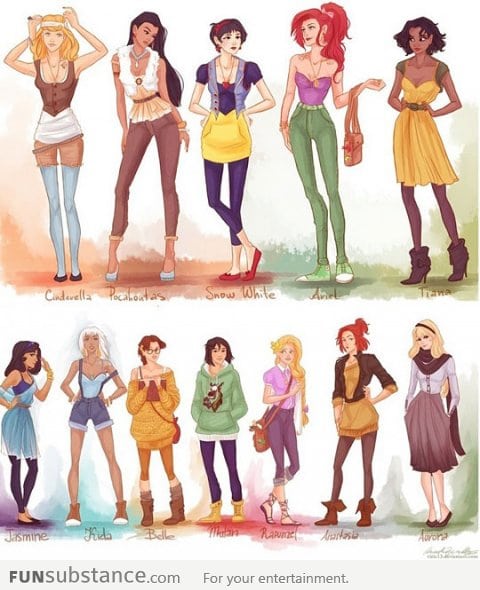 Hipster Disney Princesses