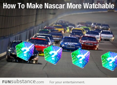 If Nascar Was Like Mario Kart