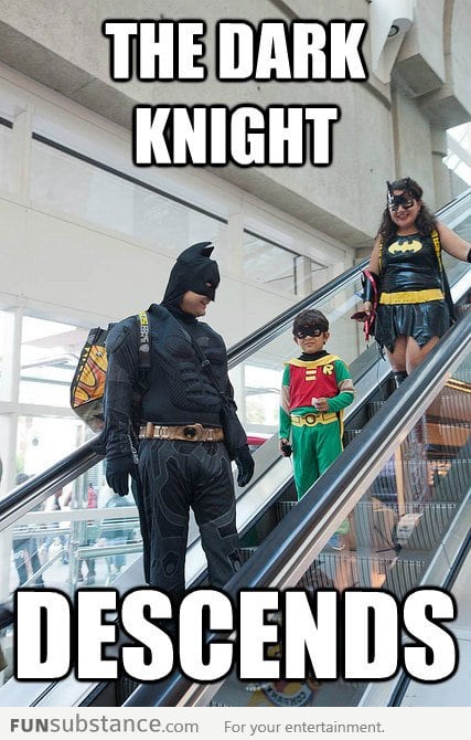 Escalator Batman