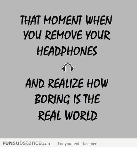 Removing your headphones