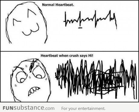 My Heartbeat When I See My Crush