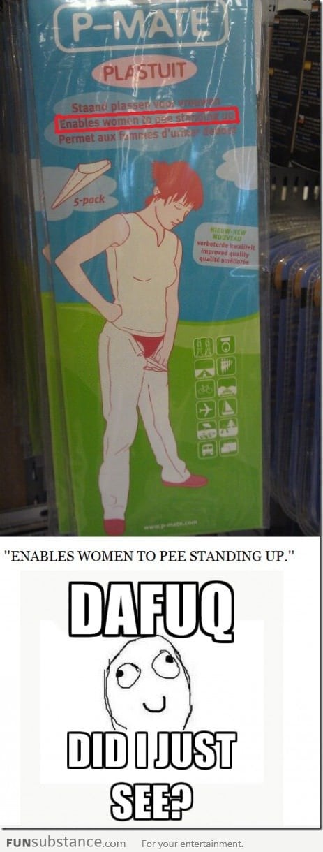 Pee while standing up