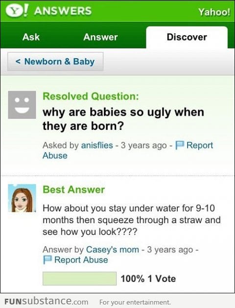 Why are babies so ugly when they are born?