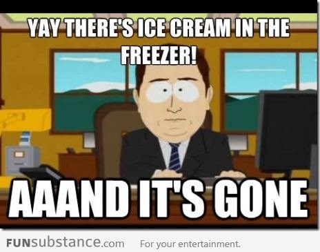 There&rsquo;s ICE CREAM!