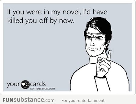 If you were in my novel