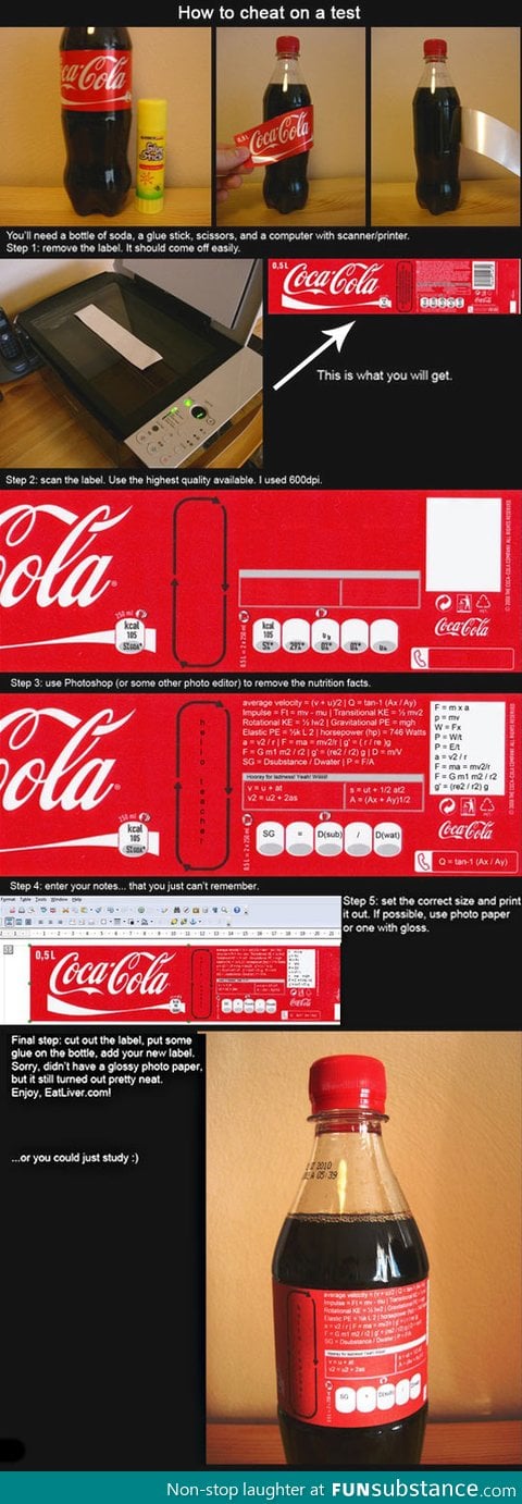 Clever way of cheating in a test