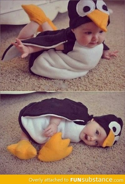 Look mom, I'm a penguin