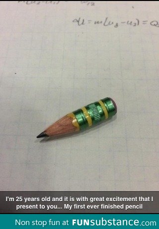 My first ever finished pencil