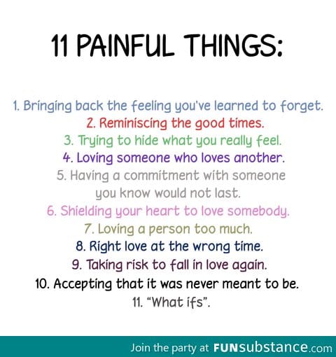 Incredible painful things