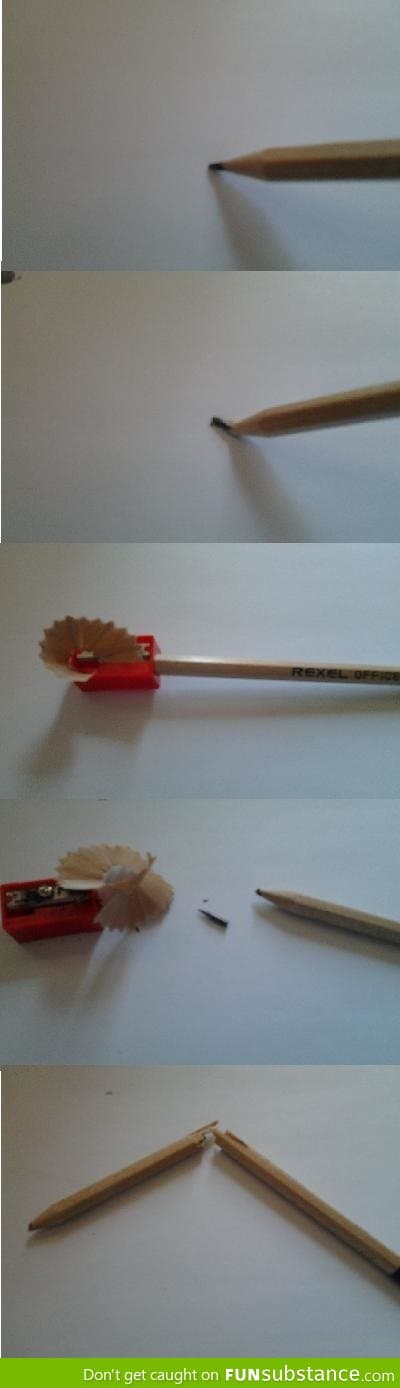 Well, f*ck you too, pencil