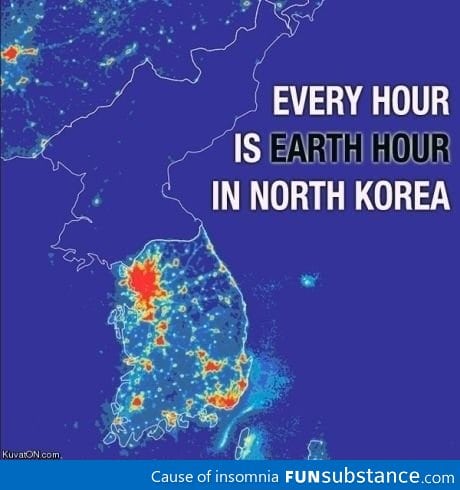 At least North Korea is green