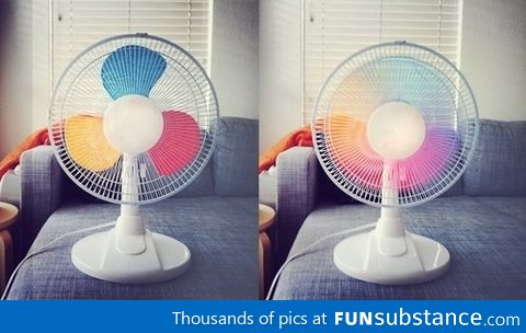 Rainbow fan