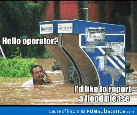 Reporting a flood