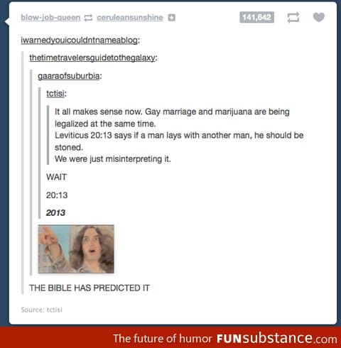 Legalized gay marriage makes sense now!
