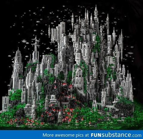 Lego city built with 200,000 pieces