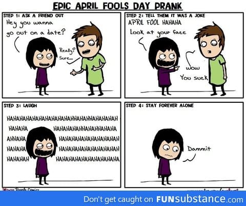 Not so clever April fools day prank
