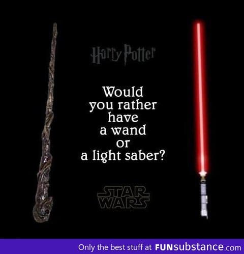 Wand or light saber?