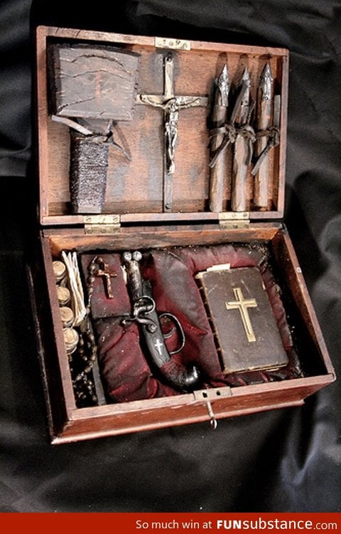 An early 19th century vampire hunting kit