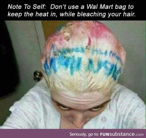 Walmart bag hair dyer