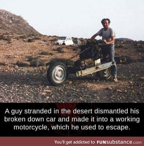 Mechanic in the desert