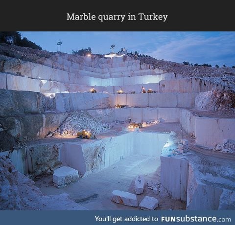Beautiful marble quarry