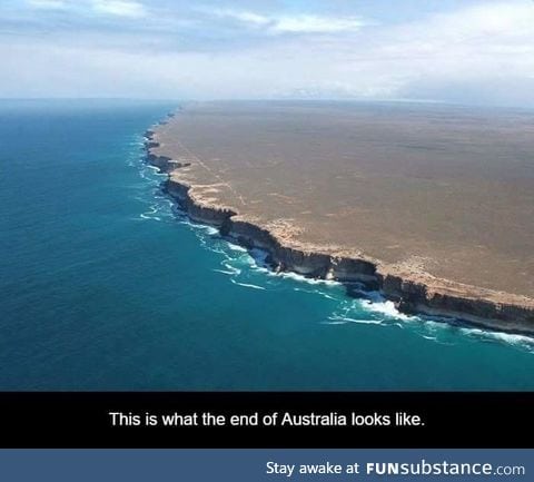 Ever wonder how the end of Australia looks like?