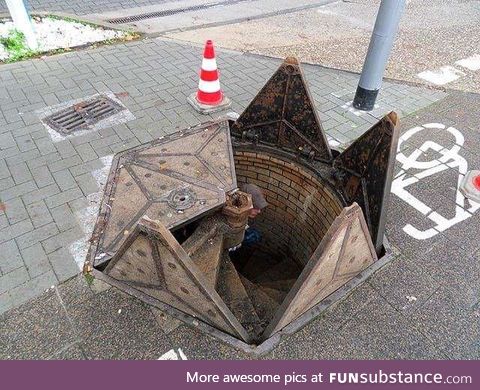 Awesome man hole cover