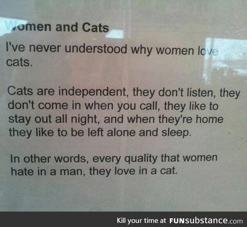 Women and their cats