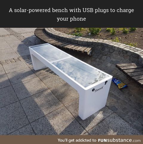 Charge your phone with a bench