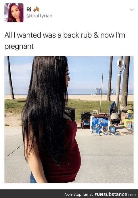 Back rub gets you pregnant