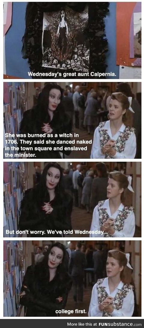 Priorities in the addams family