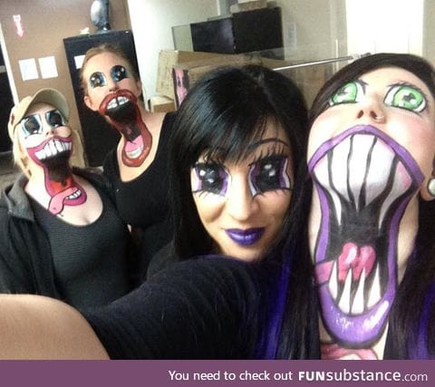 Quite possibly the freakiest makeup ever