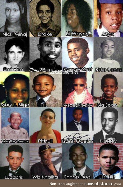 Rap stars as kids