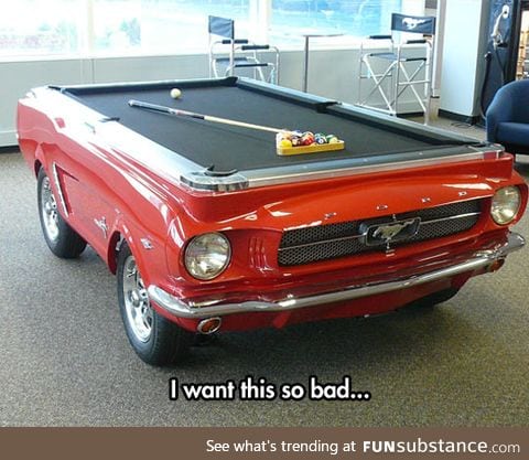 Car billiard table