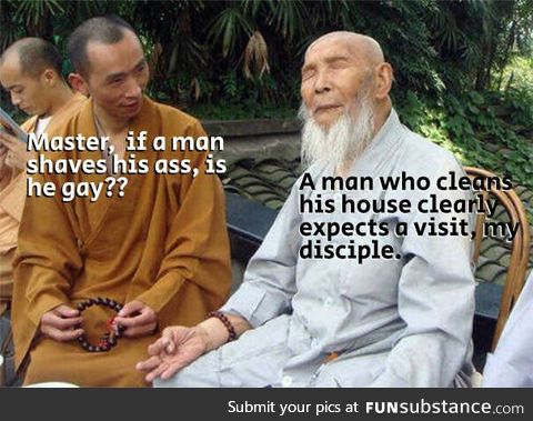 Great wise bald guy