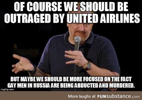 Of course what United Airlines did was unacceptable but maybe