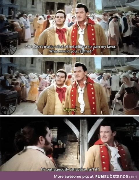 My, what a guy, that Gaston