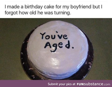 Birthday cake for any age